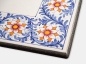 Preview: Quadratischer Tisch aus Sizilien mit Blumendekor
